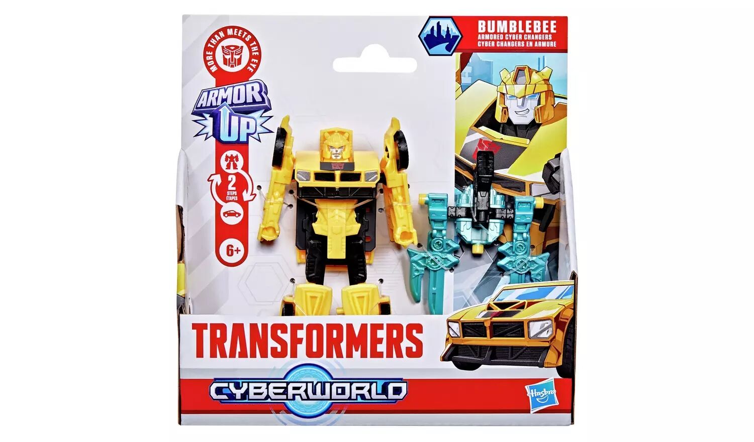 TRANSFORMERS CYBERWORLD ARMORED CYBER BUMBLEBEE G1045