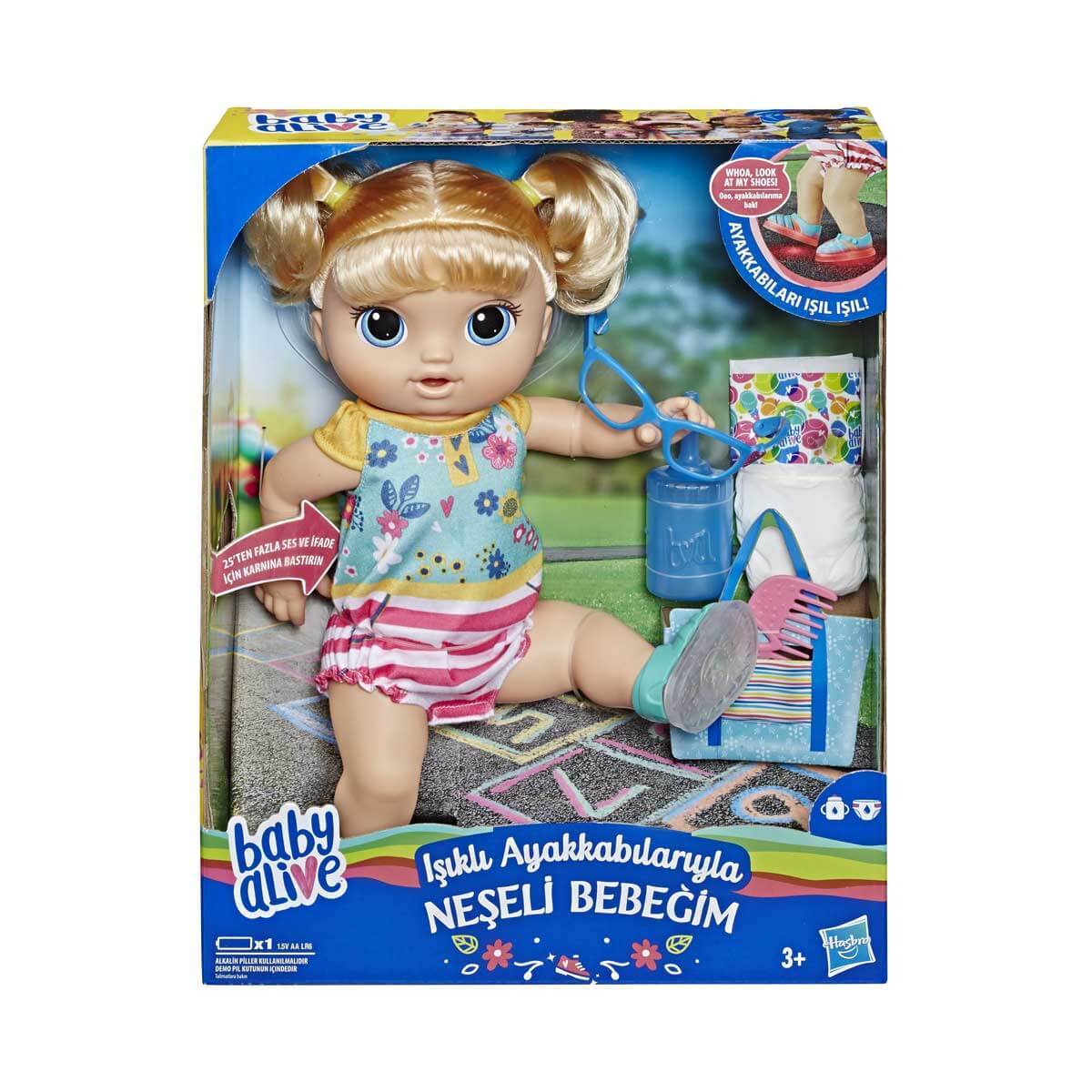 Baby Alive Işıklı Ayakkabılarıyla Neşeli Bebeğim E5247
