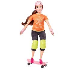 Barbie Olimpiyat Bebekleri Tokyo 2020 Kaykay GJL78