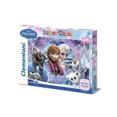 CLEMENTONİ DİSNEY FROZEN SUPER COLOR GLİTTER PUZZLE 104 PARÇA