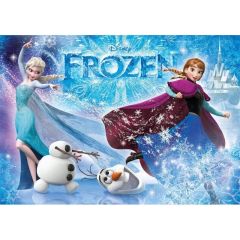 CLEMENTONİ DİSNEY FROZEN SUPER COLOR GLİTTER PUZZLE 104 PARÇA
