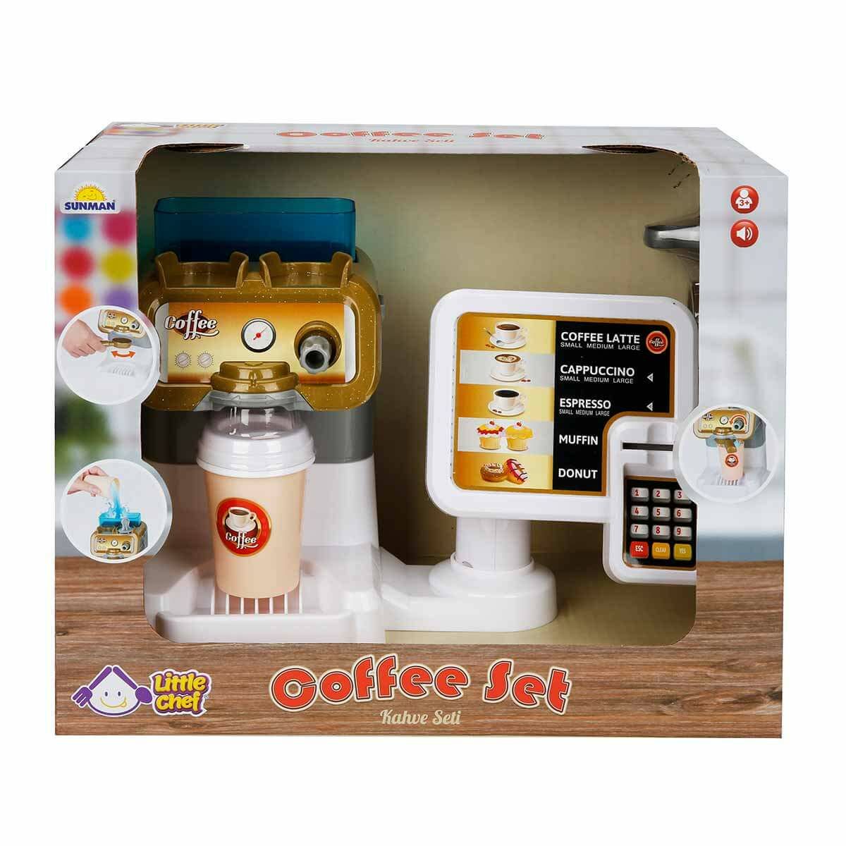 SUNMAN OYUNCAK LİTTLE CHEF SESLİ KAHVE MAKİNASI VE