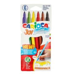 Carioca JOY SÜPER YIKANABİLİR KEÇELİ BOYA KALEMİ 6'LI